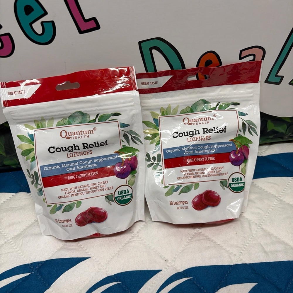 Quantum Relief Lozenges -Cherry 2 pack